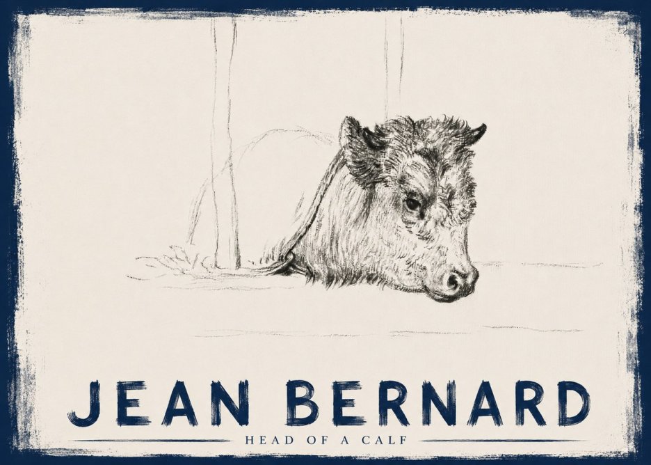 Jean Bernard Study of a Calf I No6 - Poszter