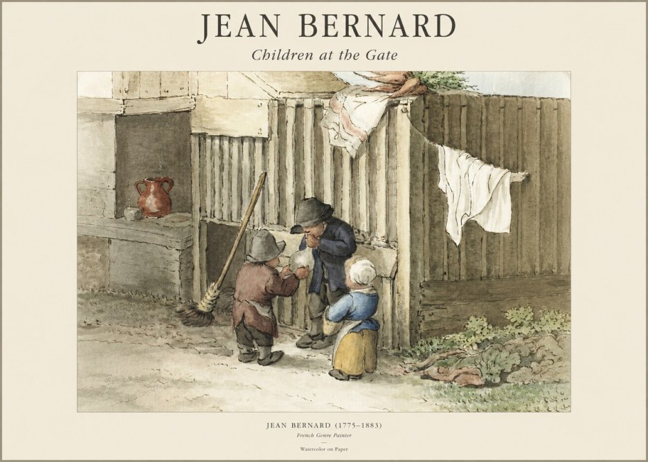 Jean Bernard Children at the Gate No1 - Poszter