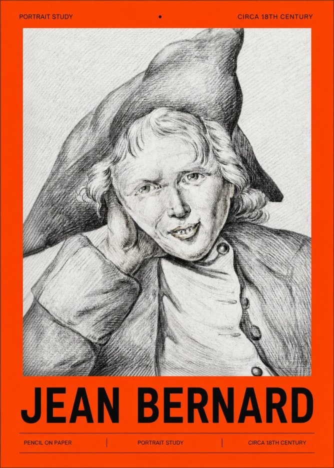 Jean Bernard Portrait Study VII No2 - Poszter
