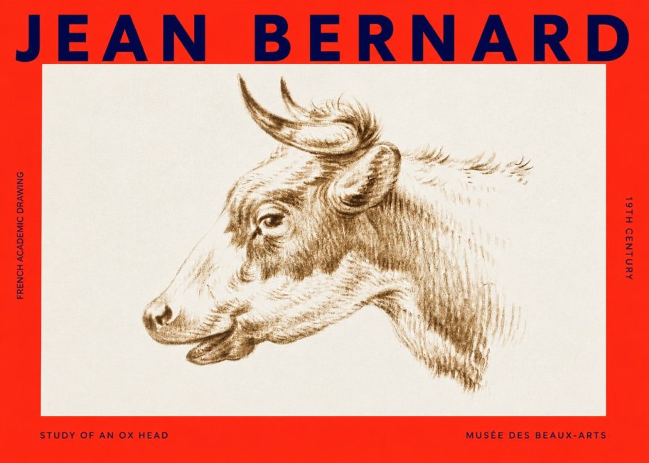 Jean Bernard Bovine Study II No4 - Poszter