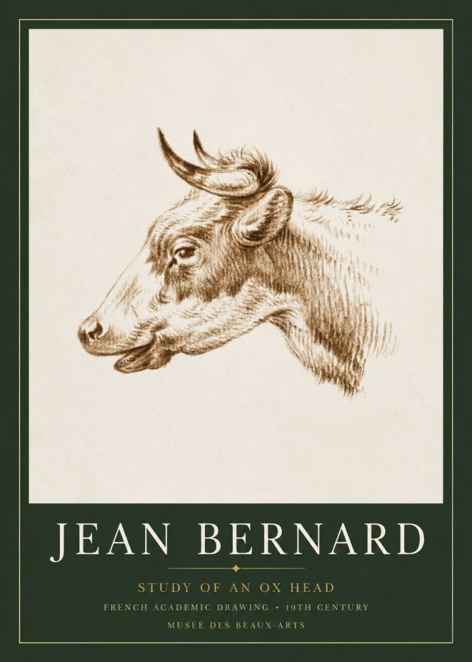 Jean Bernard Bovine Study II No5 - Poszter
