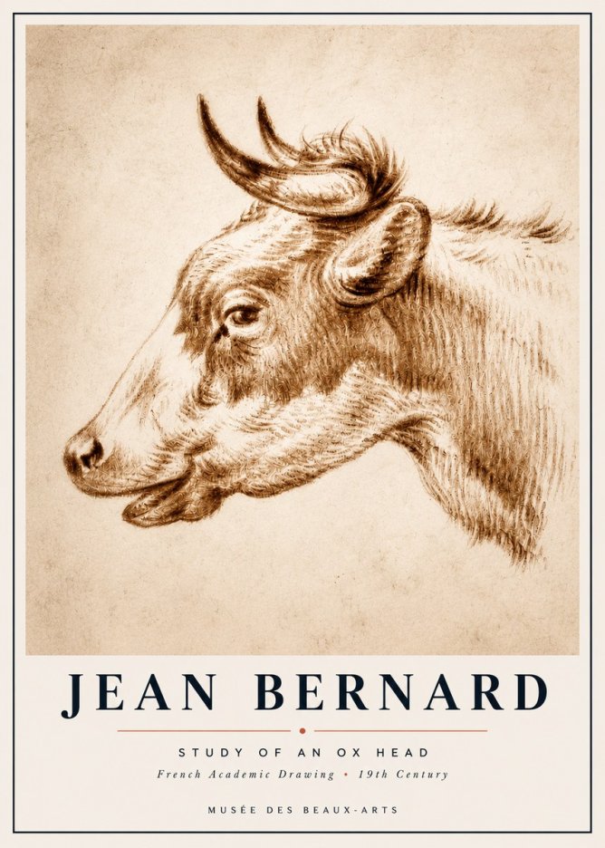 Jean Bernard Bovine Study II No6 - Poszter