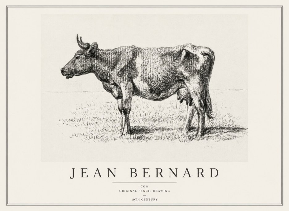 Jean Bernard Cow I No1 - Poszter