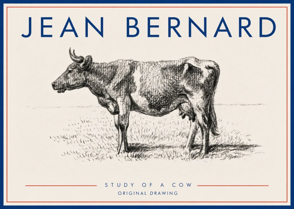 Jean Bernard Cow I No5 - Poszter