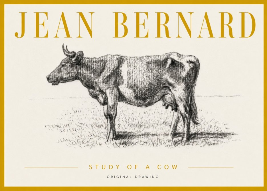 Jean Bernard Cow I No6 - Poszter