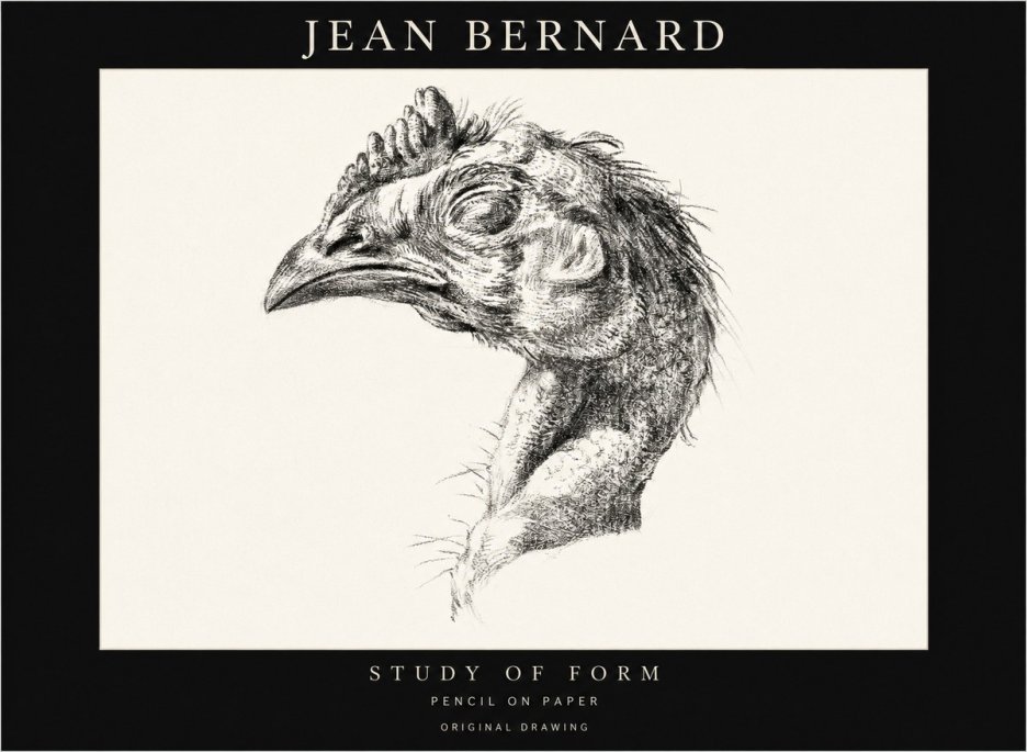 Jean Bernard Study of Form II No1 - Poszter