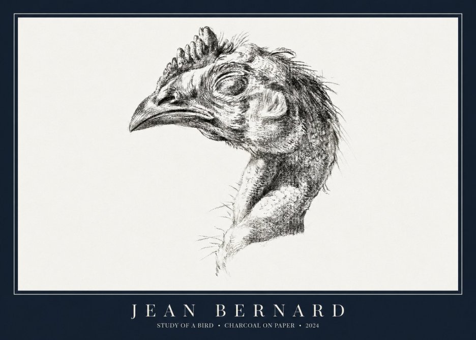 Jean Bernard Study of Form II No3 - Poszter