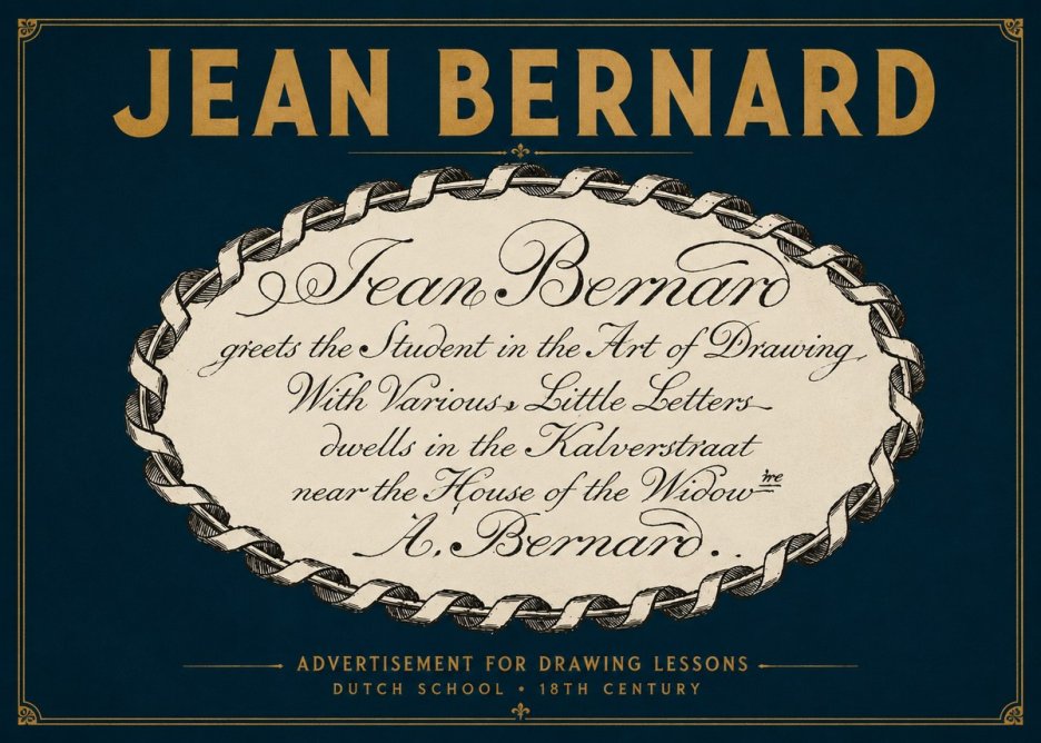 Jean Bernard Jean Bernard - Teacher of the Art of Drawing No4 - Poszter