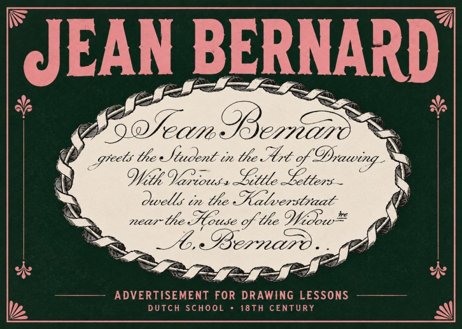 Jean Bernard Jean Bernard - Teacher of the Art of Drawing No5 - Poszter