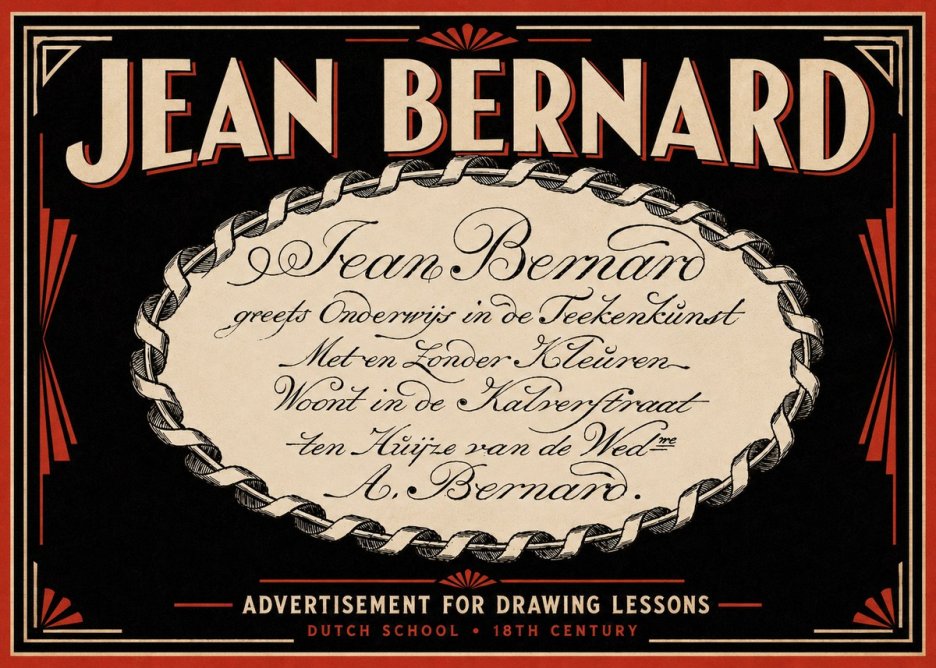 Jean Bernard Jean Bernard - Teacher of the Art of Drawing No6 - Poszter