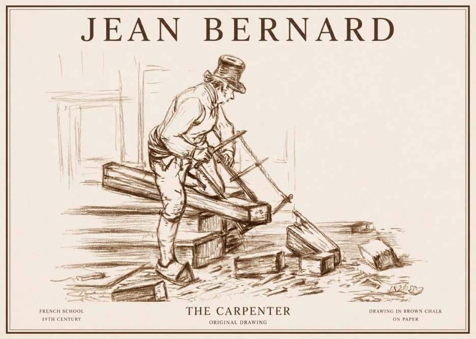 Jean Bernard The Carpenter No1 - Poszter