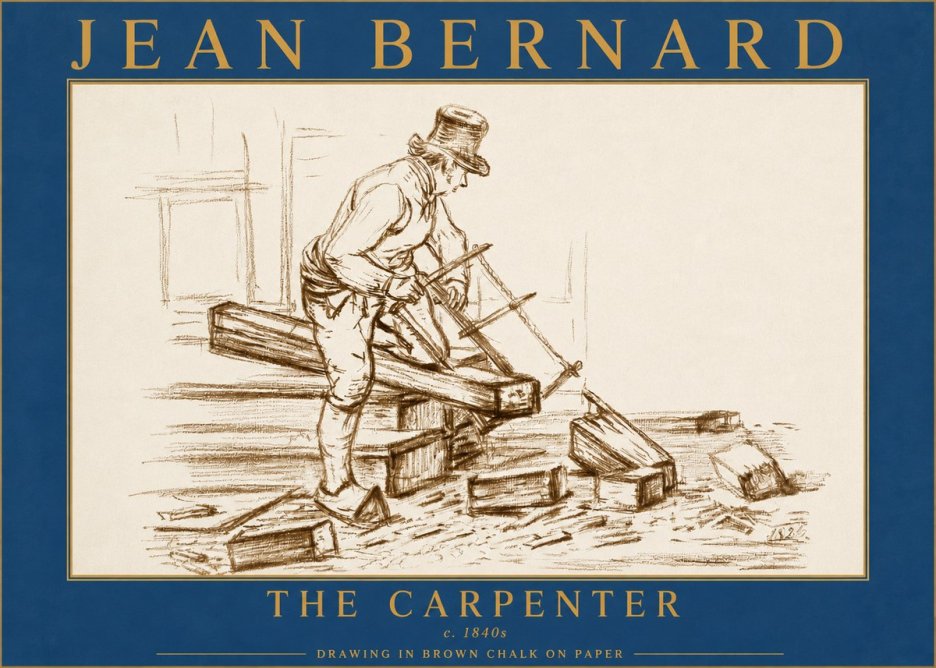 Jean Bernard The Carpenter No5 - Poszter