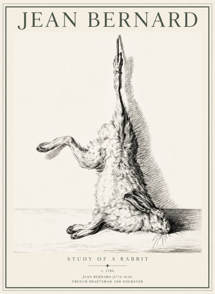 Jean Bernard The Dancing Hare No5 - Poszter