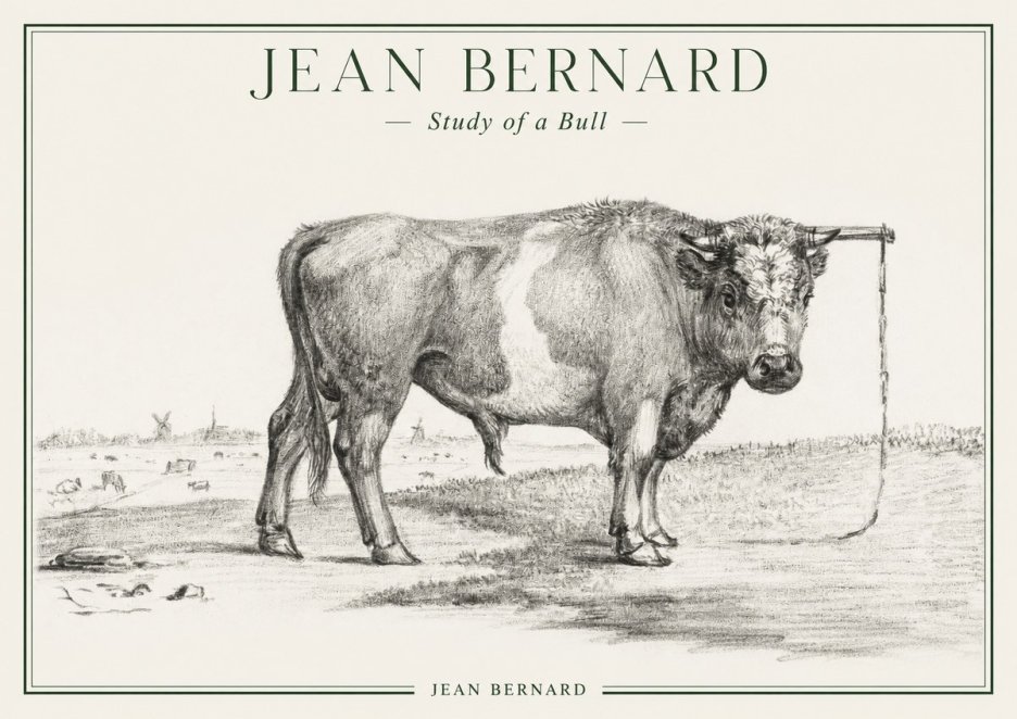 Jean Bernard Study of a Bull III No1 - Poszter