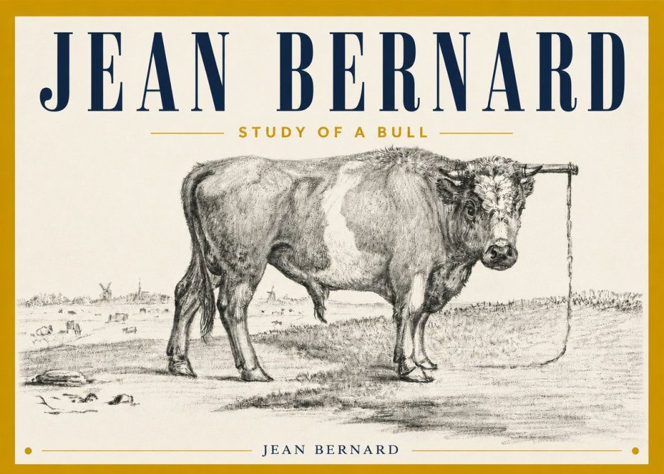 Jean Bernard Study of a Bull III No4 - Poszter