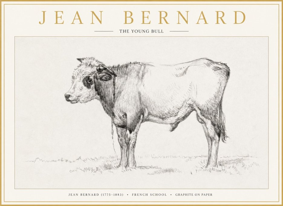 Jean Bernard The Young Bull No1 - Poszter