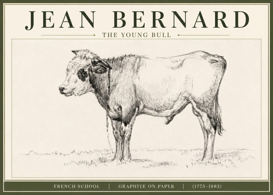 Jean Bernard The Young Bull No3 - Poszter