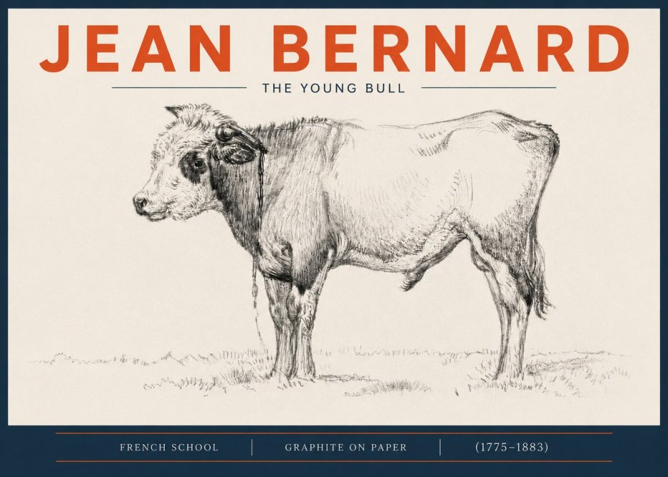 Jean Bernard The Young Bull No4 - Poszter