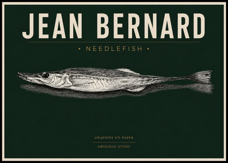 Jean Bernard Needlefish No4 - Poszter