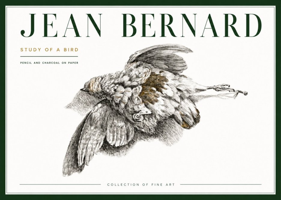 Jean Bernard Study of a Bird III No4 - Poszter