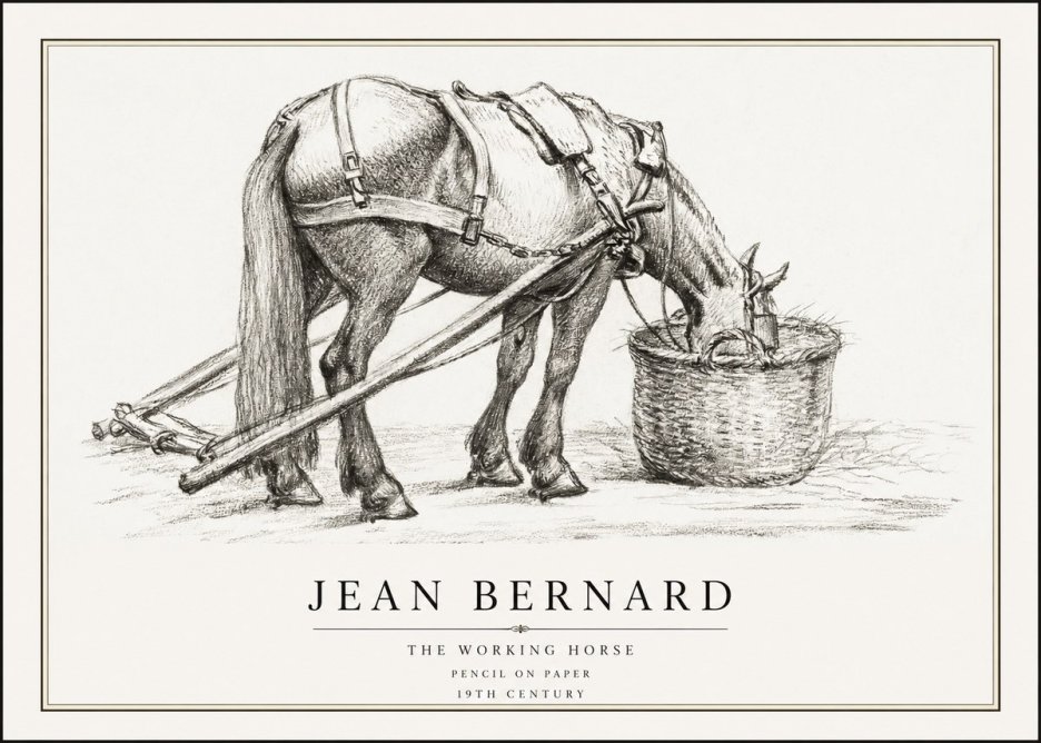 Jean Bernard The Working Horse No1 - Poszter