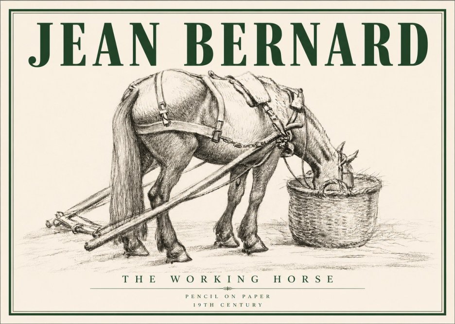 Jean Bernard The Working Horse No3 - Poszter