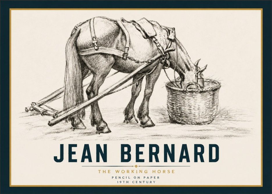 Jean Bernard The Working Horse No4 - Poszter