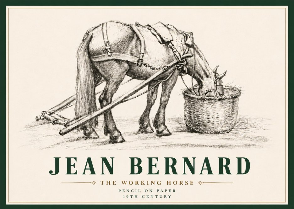 Jean Bernard The Working Horse No6 - Poszter