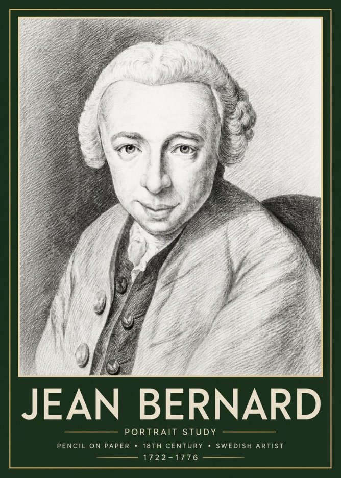 Jean Bernard Portrait of a Gentleman I No6 - Poszter