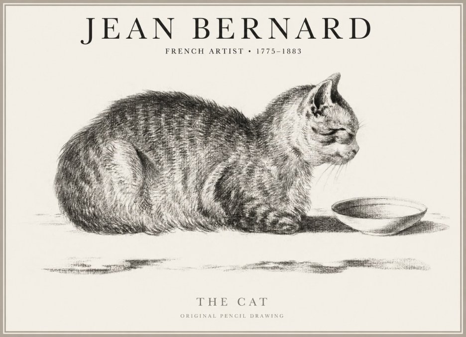 Jean Bernard The Cat No1 - Poszter