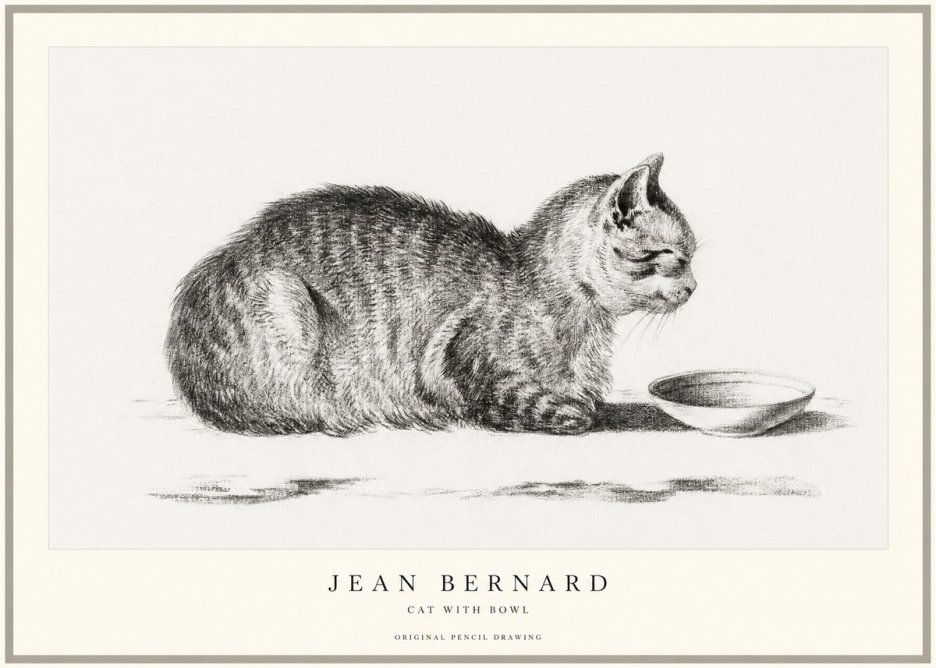Jean Bernard The Cat No2 - Poszter