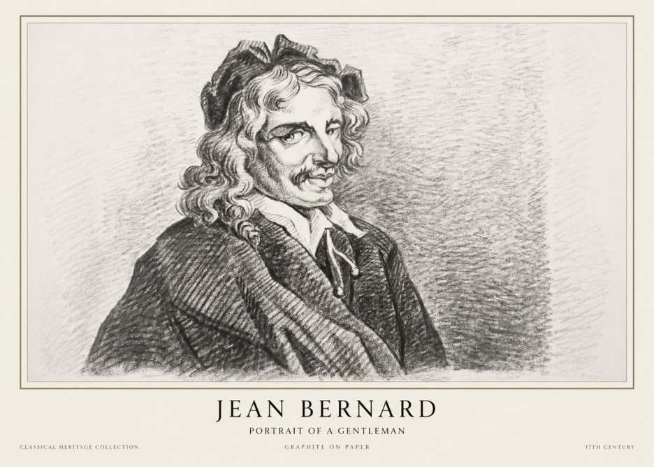 Jean Bernard Portrait of a Gentleman II No1 - Poszter