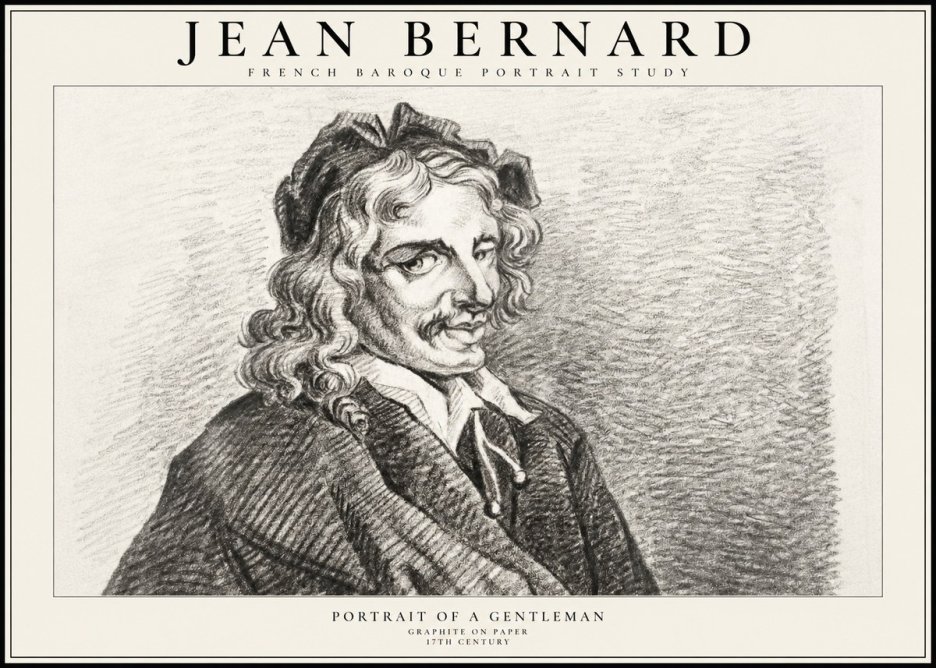 Jean Bernard Portrait of a Gentleman II No2 - Poszter