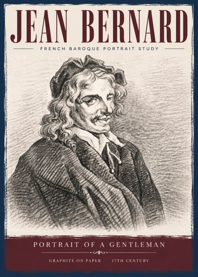 Jean Bernard Portrait of a Gentleman II No5 - Poszter