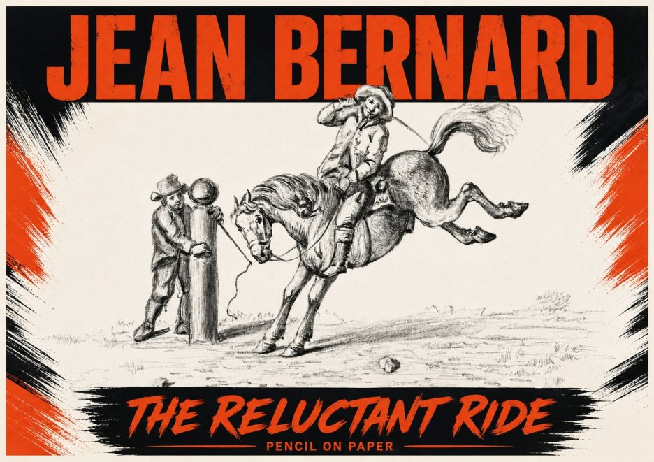 Jean Bernard A Study of the Bucking Horse No6 - Poszter