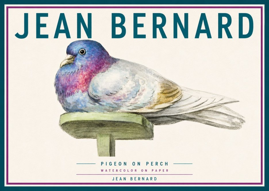 Jean Bernard Pigeon on Perch No6 - Poszter