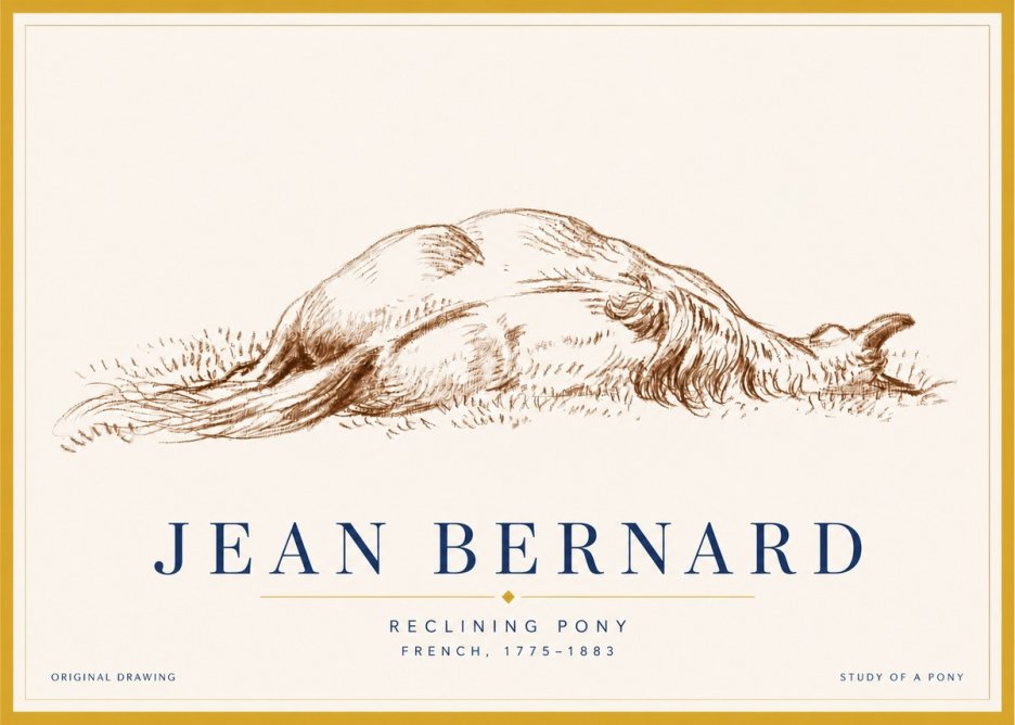 Jean Bernard Horse Study II No5 - Poszter