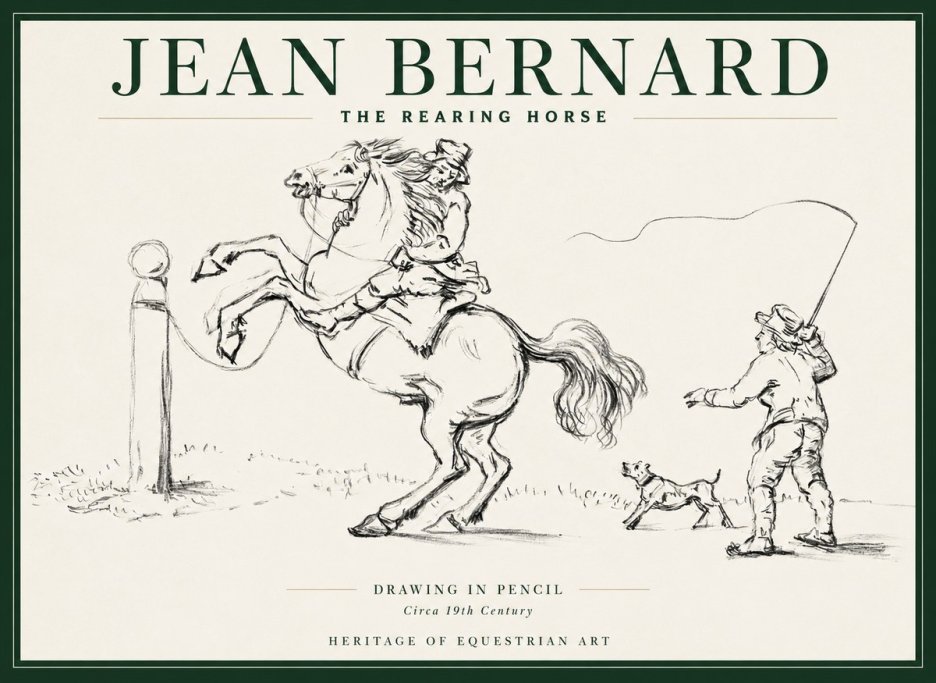 Jean Bernard The Rearing Horse I No2 - Poszter