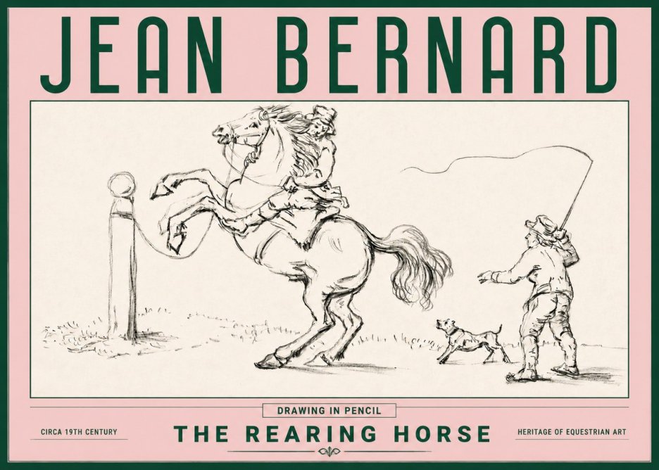 Jean Bernard The Rearing Horse I No4 - Poszter