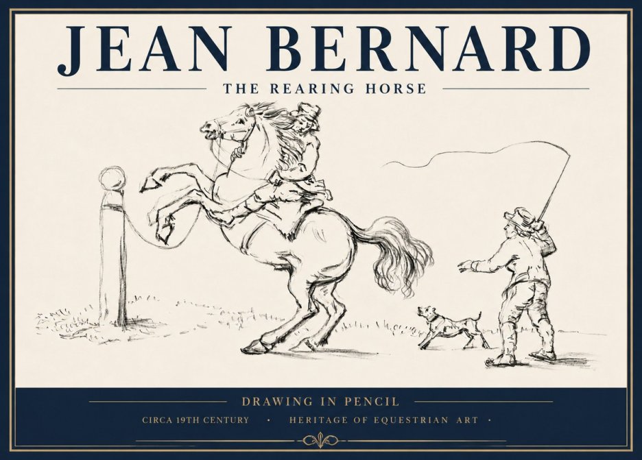 Jean Bernard The Rearing Horse I No5 - Poszter