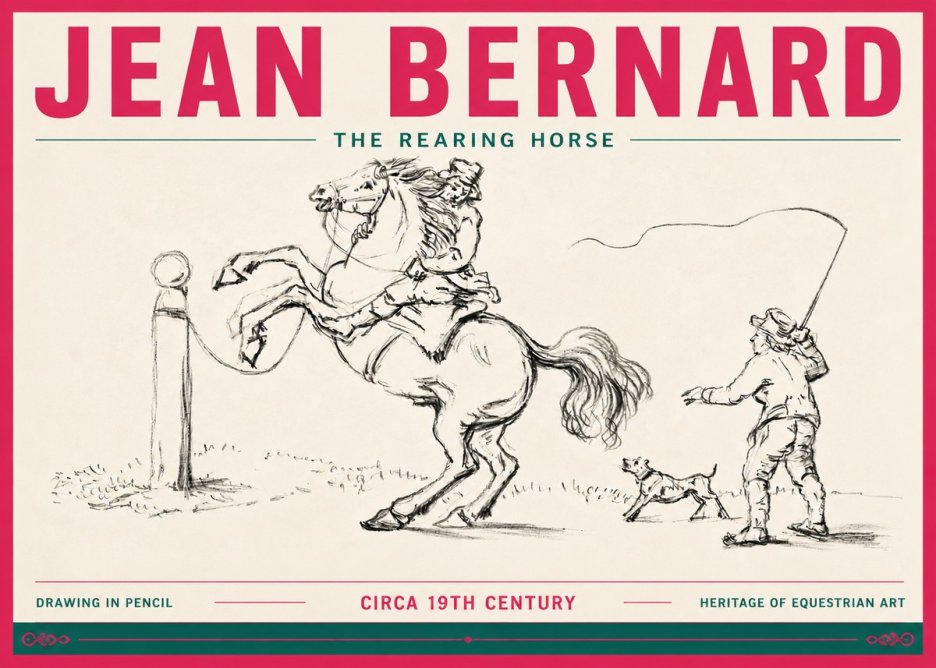 Jean Bernard The Rearing Horse I No6 - Poszter