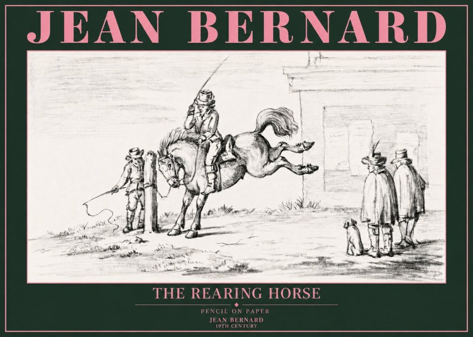 Jean Bernard The Rearing Horse II No3 - Poszter