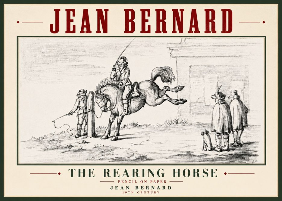 Jean Bernard The Rearing Horse II No5 - Poszter