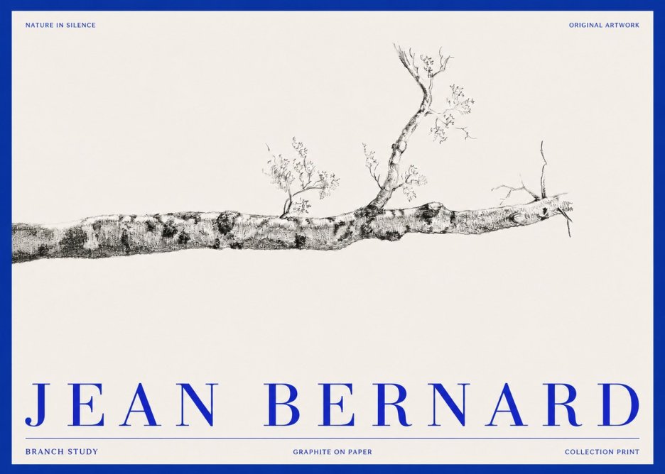 Jean Bernard Tree Branch Study No3 - Poszter