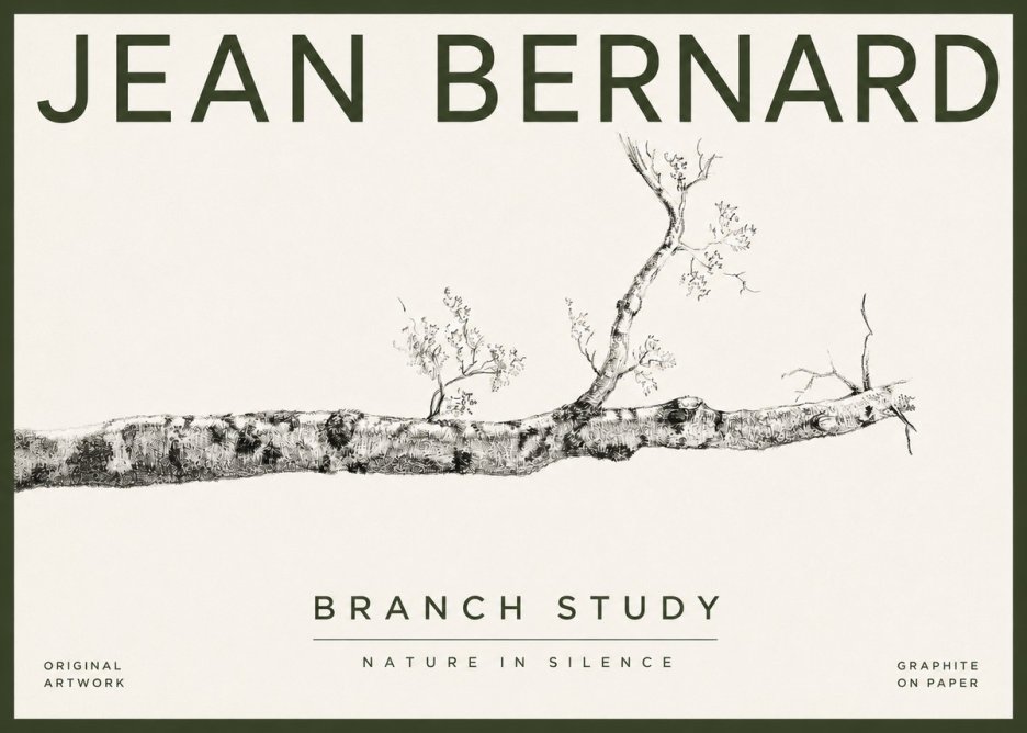 Jean Bernard Tree Branch Study No4 - Poszter