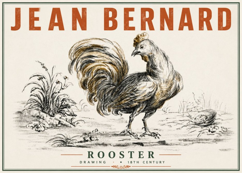 Jean Bernard Rooster No3 - Poszter