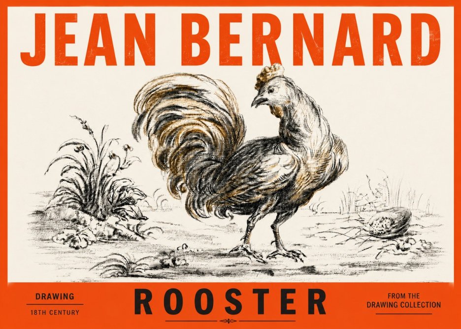 Jean Bernard Rooster No4 - Poszter