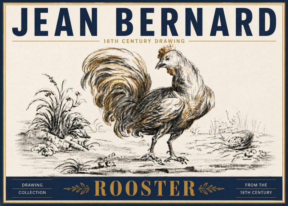 Jean Bernard Rooster No6 - Poszter