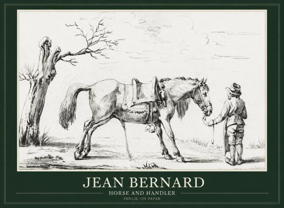 Jean Bernard Horse and Handler No1 - Poszter