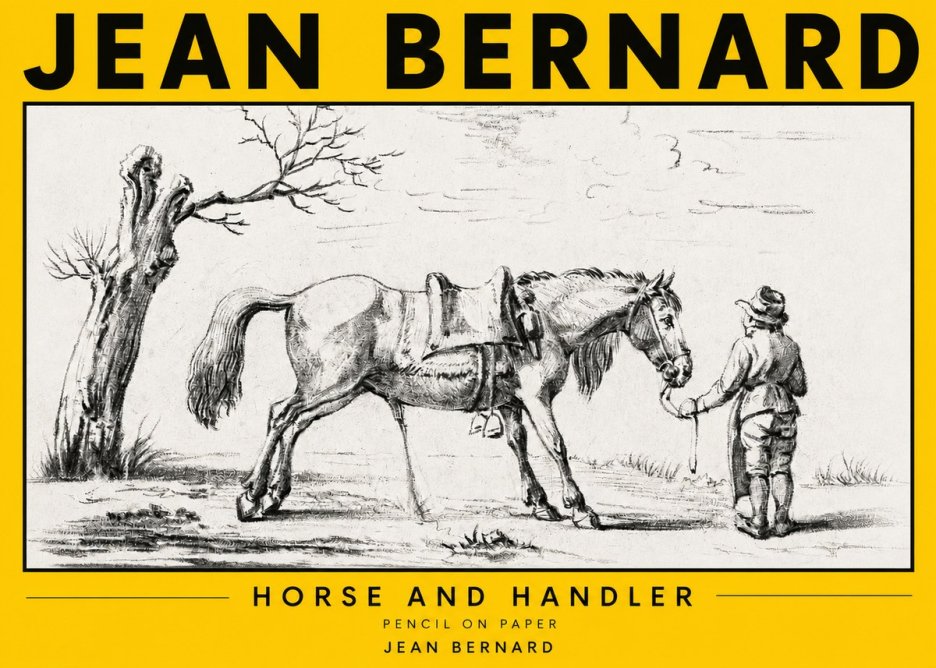 Jean Bernard Horse and Handler No3 - Poszter